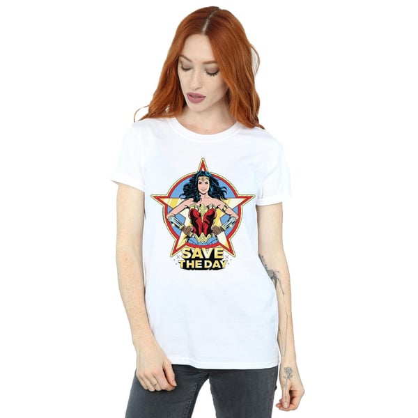 DC Comics Womens/Ladies Wonder Woman 84 Star Design Cotton Boyfriend T-Shirt