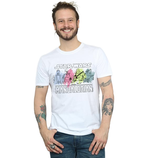 Star Wars Mens The Mandalorian Character Pose T-Shirt