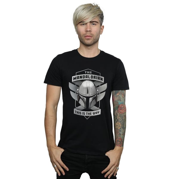 Star Wars Mens The Mandalorian This Is The Way Mando T-Shirt
