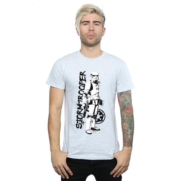 Star Wars Mens The Mandalorian Splat Stormtrooper T-Shirt