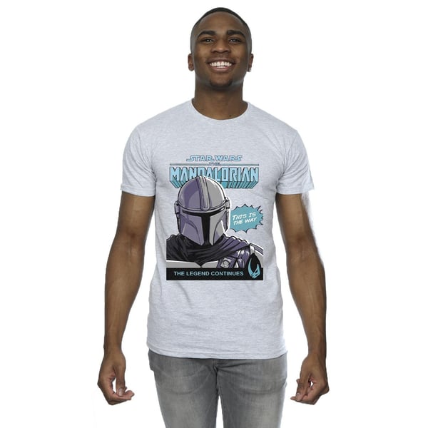 Star Wars The Mandalorian Mens Mando Comic Cover T-Shirt