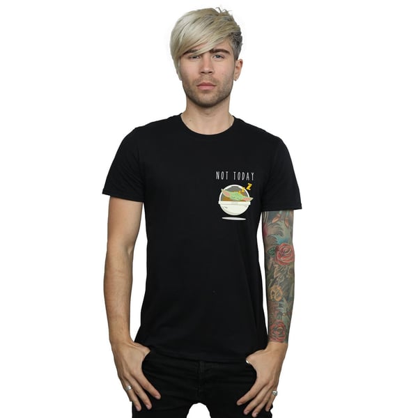 Star Wars Mens The Mandalorian Not Today Faux Pocket T-Shirt