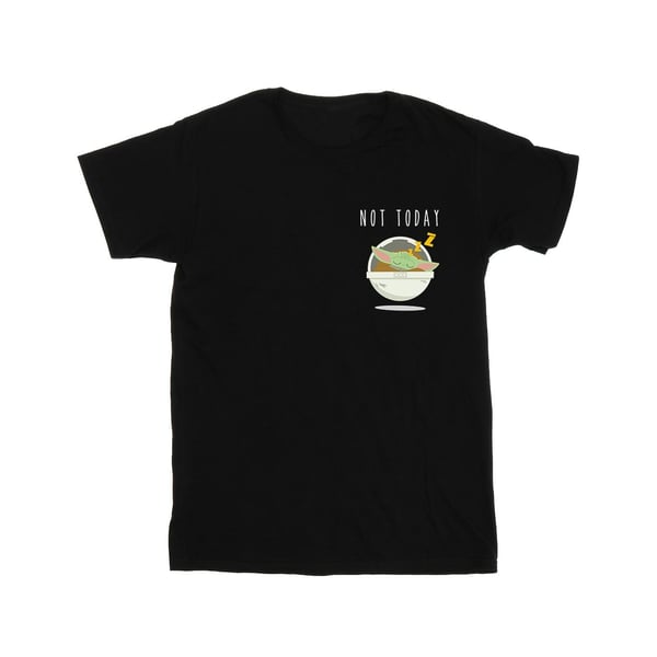 Star Wars Mens The Mandalorian Not Today Faux Pocket T-Shirt