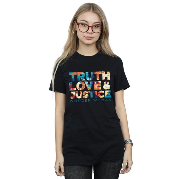 DC Comics Womens/Ladies Wonder Woman 84 Diana Truth Love Justice Cotton Boyfriend T-Shirt