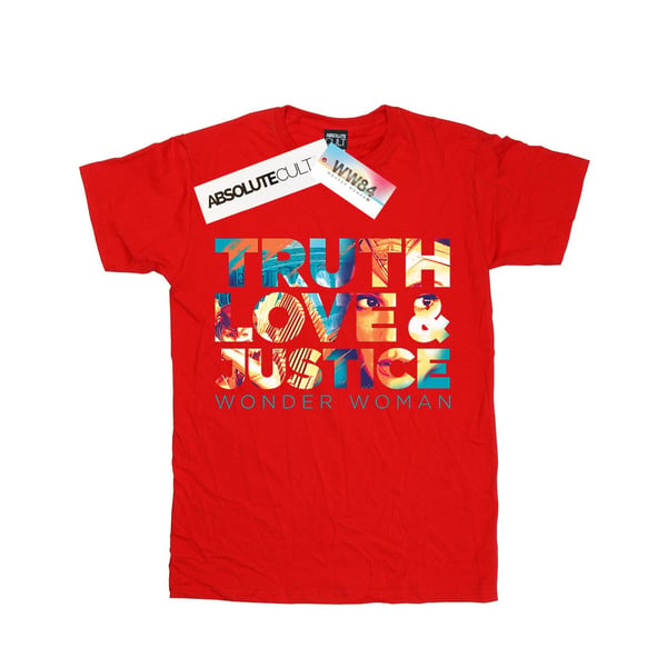 DC Comics Womens/Ladies Wonder Woman 84 Diana Truth Love Justice Cotton Boyfriend T-Shirt