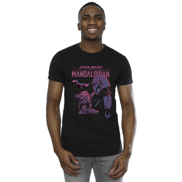 Star Wars Mens The Mandalorian Hello Friend T-Shirt