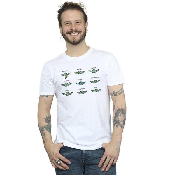 Star Wars Mens Mandalorian Grogu Mood T-Shirt