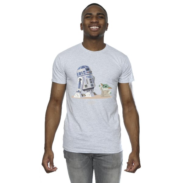 Star Wars Mens The Mandalorian R2D2 And Grogu T-Shirt