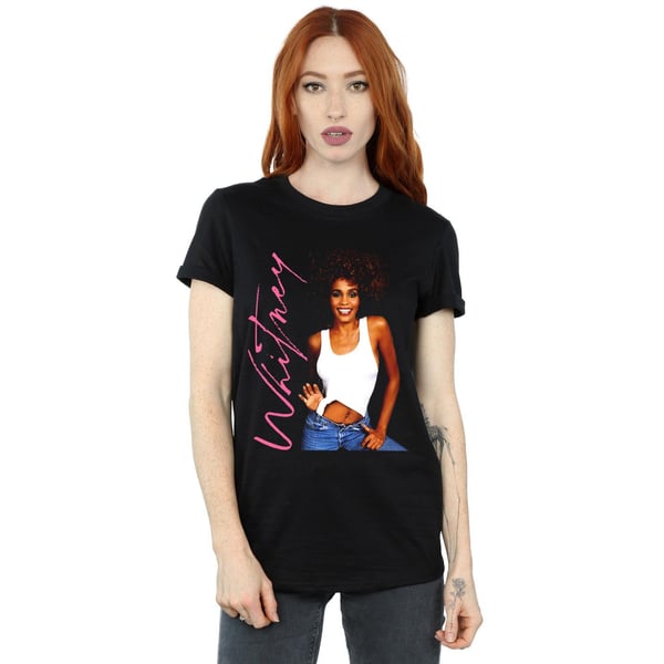 Whitney Houston Womens/Ladies Whitney Smile Cotton Boyfriend T-Shirt