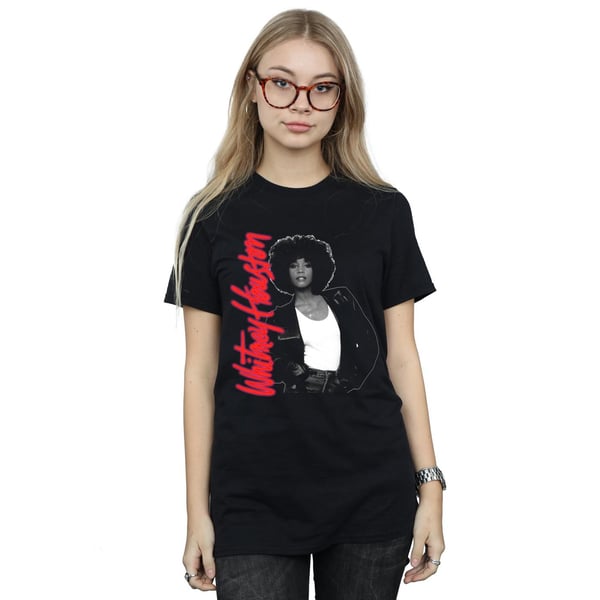 Whitney Houston Womens/Ladies Whitney Pose Cotton Boyfriend T-Shirt