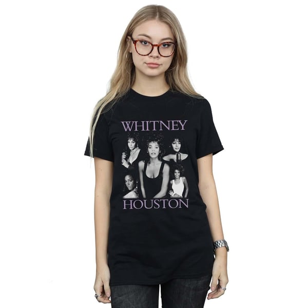 Whitney Houston Womens/Ladies Multiple Pose Cotton Boyfriend T-Shirt