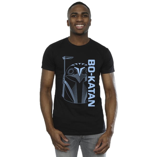 Star Wars Mens The Mandalorian Bo Katan Helm T-Shirt