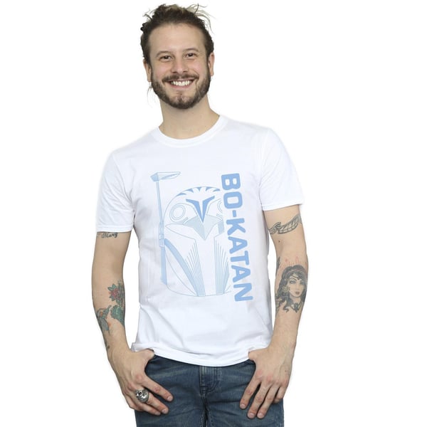 Star Wars Mens The Mandalorian Bo Katan Helm T-Shirt