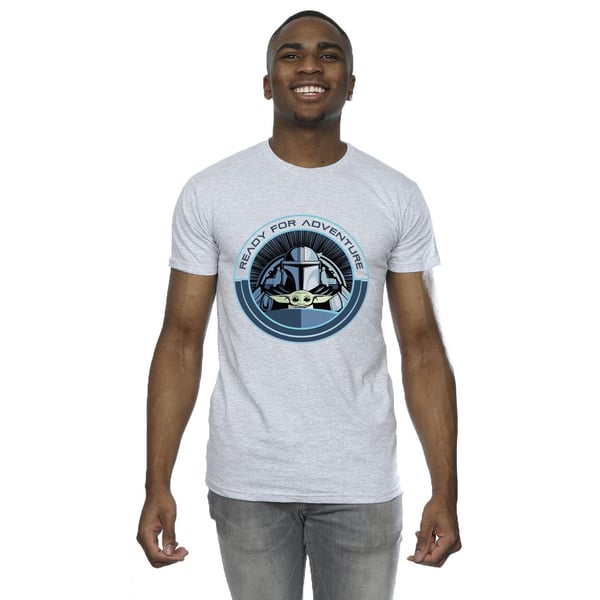 Star Wars Mens The Mandalorian Grogu Ready For Adventure T-Shirt