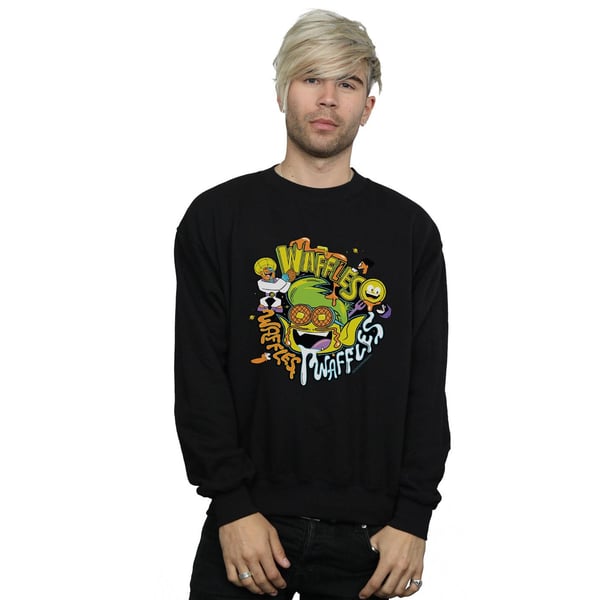 DC Comics Mens Teen Titans Go Waffle Mania Sweatshirt