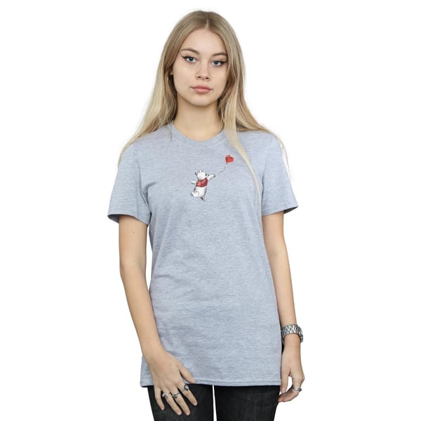 Disney Womens/Ladies Winnie The Pooh Balloon Cotton Boyfriend T-Shirt