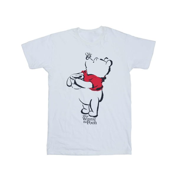 Disney Dam/Dam Winnie The Pooh Teckning Bomull Boyfriend T-shirt