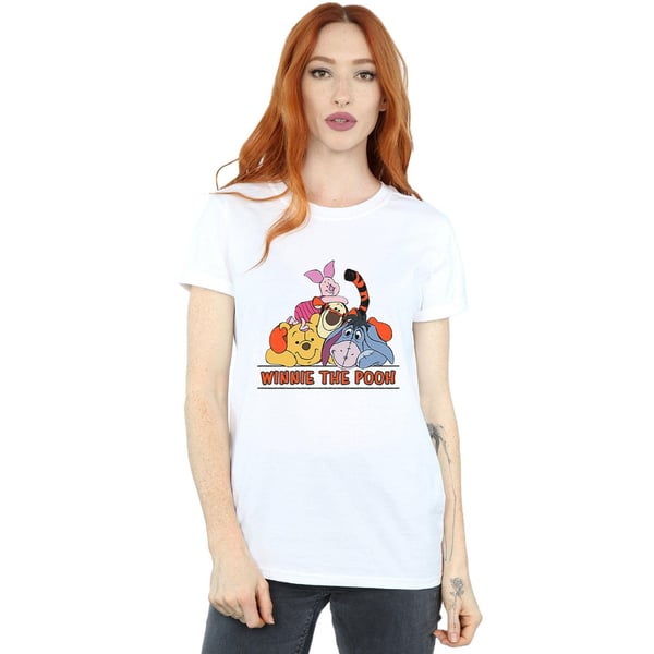 Disney Womens/Ladies Winnie The Pooh Group Cotton Boyfriend T-Shirt