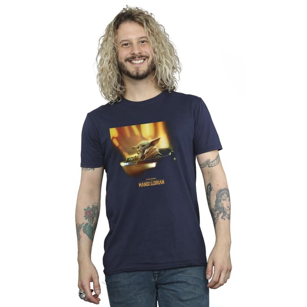 Star Wars Mens The Mandalorian Grogu Painted T-Shirt
