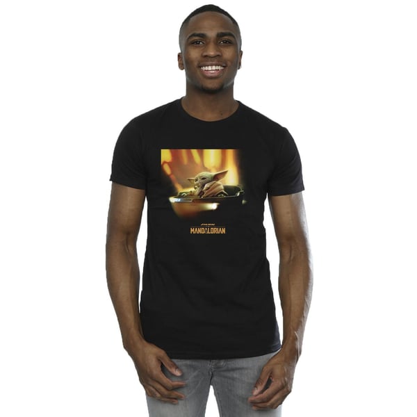 Star Wars Mens The Mandalorian Grogu Painted T-Shirt