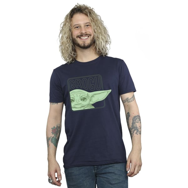 Star Wars Mens The Mandalorian Grogu Box T-Shirt