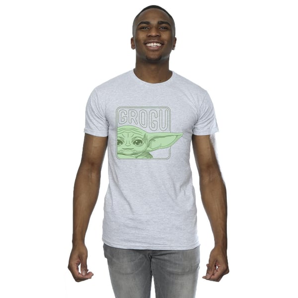 Star Wars Mens The Mandalorian Grogu Box T-Shirt