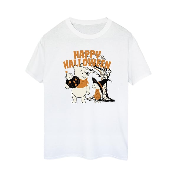 Disney Womens/Ladies Winnie The Pooh And Piglet Happy Halloween Cotton Boyfriend T-Shirt