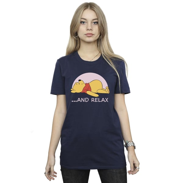 Disney Womens/Ladies Winnie The Pooh Relax Cotton Boyfriend T-Shirt