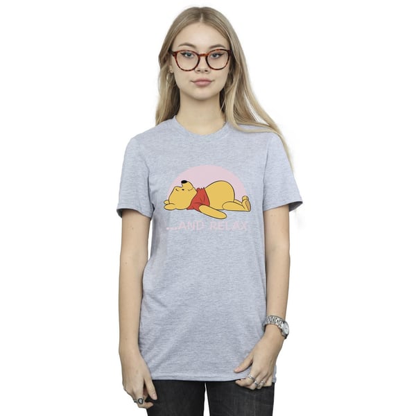Disney Womens/Ladies Winnie The Pooh Relax Cotton Boyfriend T-Shirt