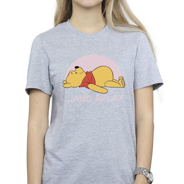 Disney Womens/Ladies Winnie The Pooh Relax Cotton Boyfriend T-Shirt