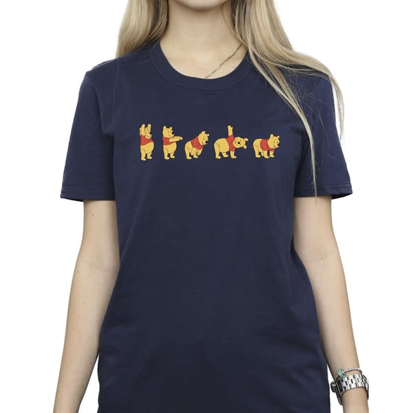Disney Womens/Ladies Winnie The Pooh Stretching Cotton Boyfriend T-Shirt