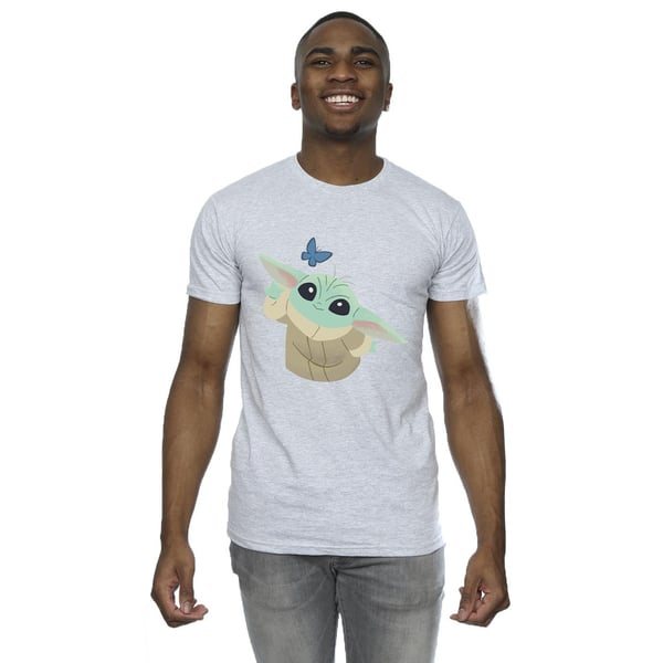 Star Wars Mens The Mandalorian Butterfly Catching T-Shirt