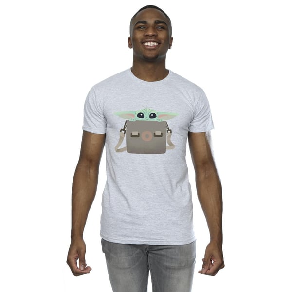 Star Wars Mens The Mandalorian Grogu Luggage T-Shirt