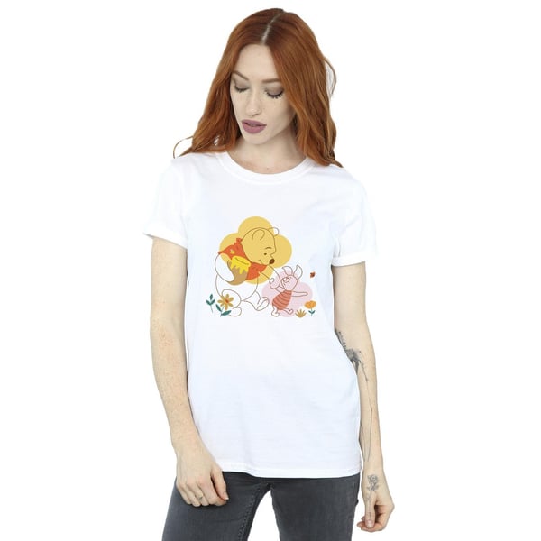 Disney Womens/Ladies Winnie The Pooh Piglet Cotton Boyfriend T-Shirt