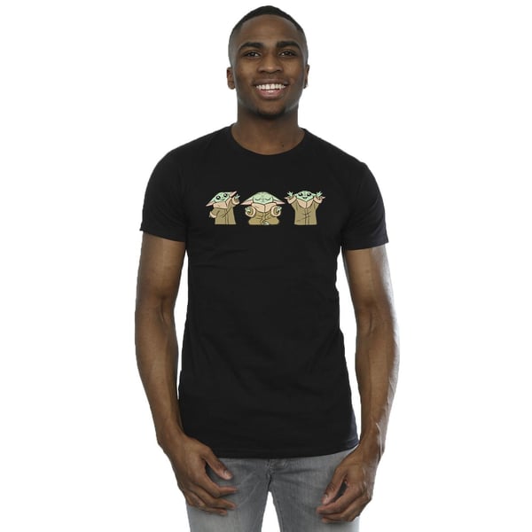 Star Wars Mens The Mandalorian Grogu Poses T-Shirt