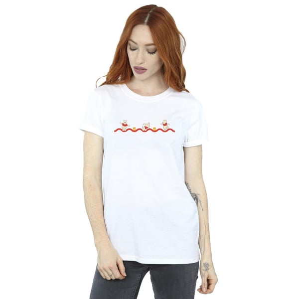 Disney Womens/Ladies Winnie The Pooh Hunny Line Cotton Boyfriend T-Shirt