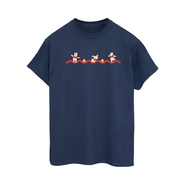 Disney Womens/Ladies Winnie The Pooh Hunny Line Cotton Boyfriend T-Shirt