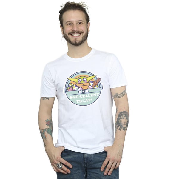 Star Wars Mens The Mandalorian Eggcellent Easter T-Shirt