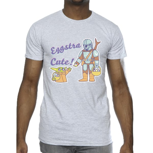 Star Wars Mens The Mandalorian Eggstra Cute Grogu T-Shirt