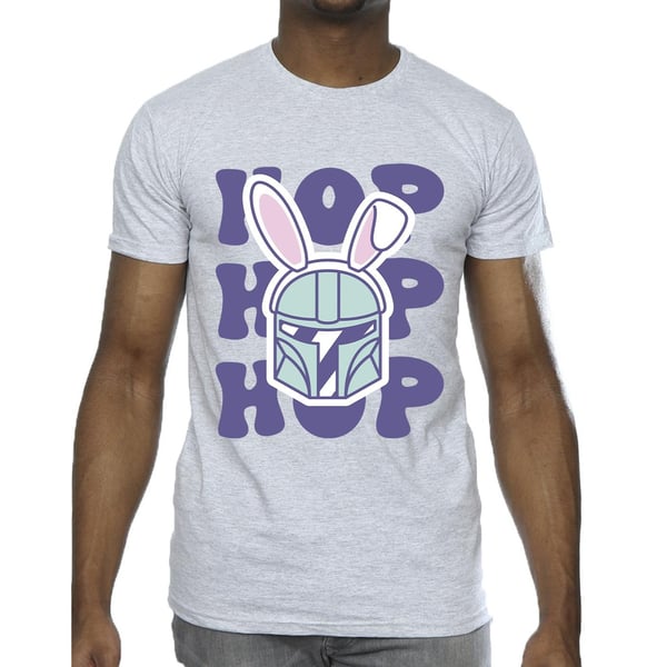 Star Wars Mens The Mandalorian Hop Into Easter T-Shirt