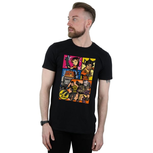 Star Wars Mens Rebels Comic Strip T-Shirt