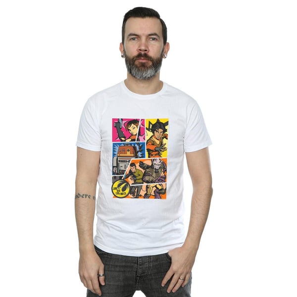 Star Wars Mens Rebels Comic Strip T-Shirt