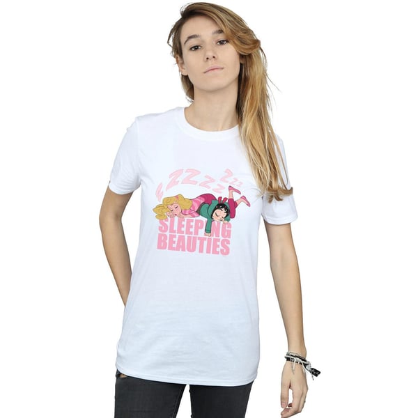 Disney Womens/Ladies Wreck It Ralph Aurora And Vanellope Cotton Boyfriend T-Shirt