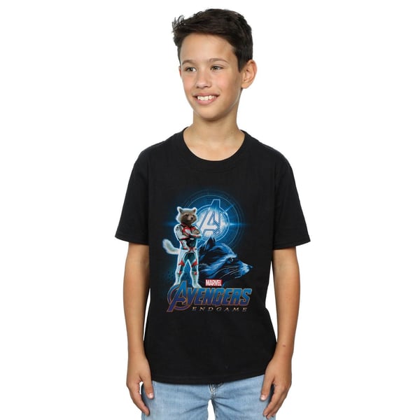 Marvel Boys Avengers Endgame Rocket Team Suit T-Shirt