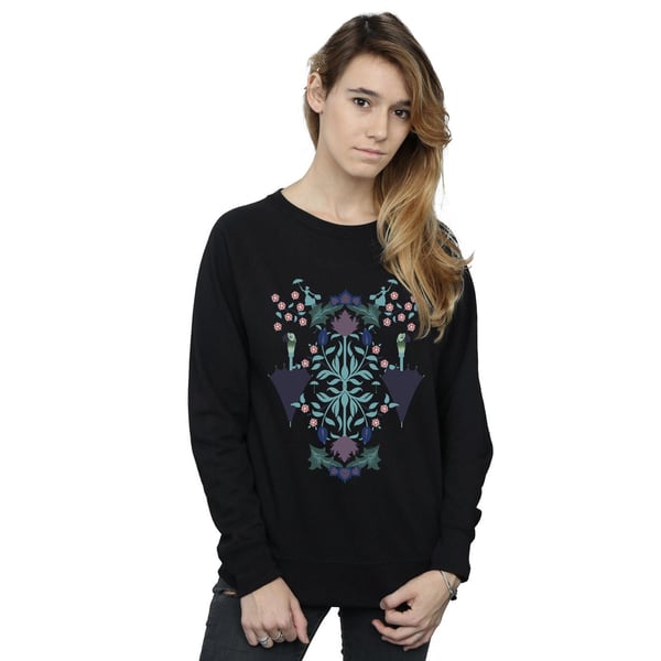 Disney Womens/Ladies Mary Poppins Floral Collage Sweatshirt