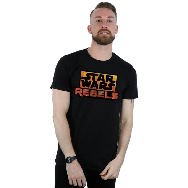 Star Wars Mens Rebels Logo T-Shirt