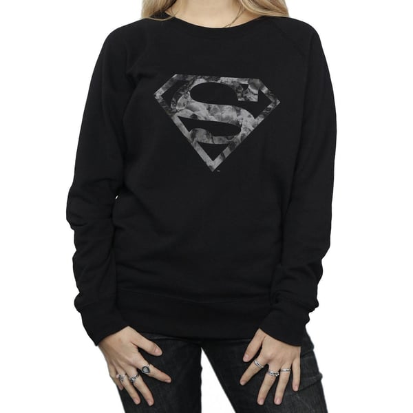 DC Comics Womens/Ladies Superman Marble Logo Sweatshirt