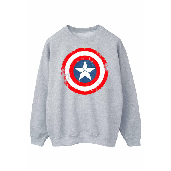 Marvel Womens/Ladies Captain America Civil War Distressed Shield Sweatshirt