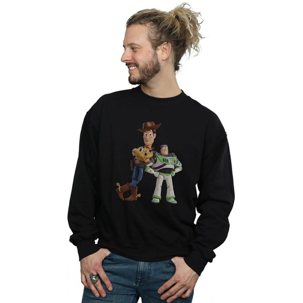 Disney Mens Toy Story Buzz And Woody Standing Sweatshirt