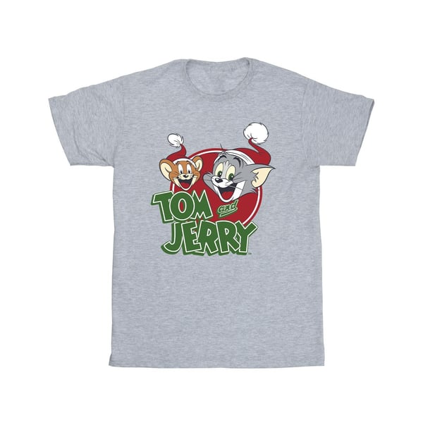 Tom And Jerry Miesten Jouluhattu Logo T-paita